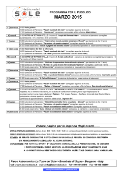 Il Programma di Marzo 2015