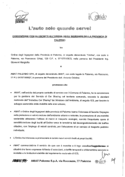 Ordine Ingegneri PA - Car Sharing Palermo