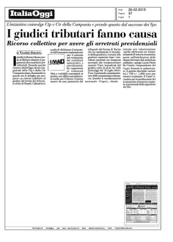 I giudici tributari fanno causa