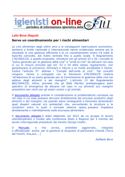 leggi l`intera nota - Igienisti on-line