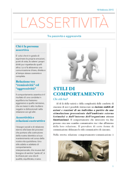 L`Assertività - Uiltucs Catania