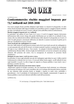 Il Sole24ore - Coordinamento RSU