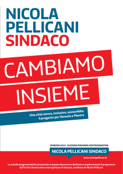 IL PROGETTO Scarica le idee guida del programma.