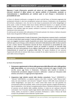 Dissesto idrogeologico