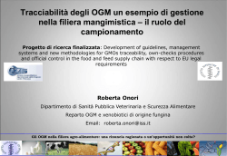 Campionamento OGM_Onori