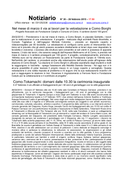 Notiziario n.30 - Comune di Como