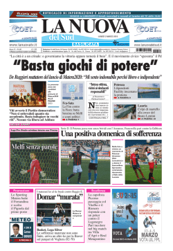 Domar &ldquo;murata&rdquo; Una positiva domenica di sofferenza