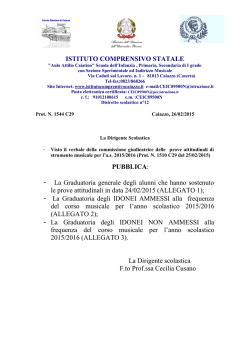 Graduatoria - Istituto Comprensivo Caiazzo CE