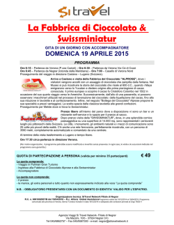 La Fabbrica di Cioccolato & Swissminiatur