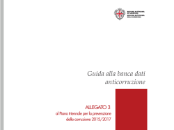 Guida alla banca dati anticorruzione