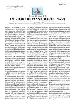 I MISTERI CHE VANNO OLTRE IL NASO