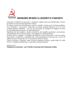 NESSUNO SPAZIO A LEGHISTI E FASCISTI!