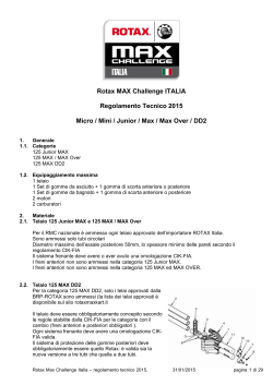 Rotax MAX Challenge ITALIA Regolamento Tecnico 2015 Micro