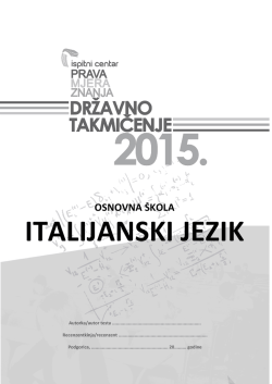 ITALIJANSKI JEZIK