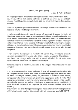 Io voto parte prima - Cologno Solidale e Democratica