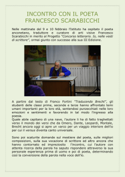 incontro autore Francesco Scarabicchi