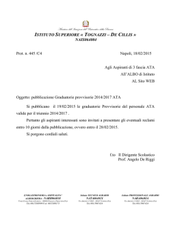 ISTITUTO SUPERIORE &laquo; TOGNAZZI &ndash; DE CILLIS &raquo; NAIS064004