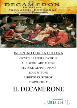 IL DECAMERONE