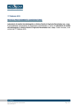 Dipartimento Laboratori di Prova