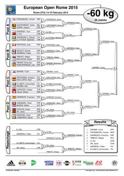 Judo Contest Sheet - International Judo Federation