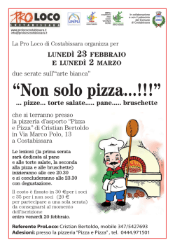 INFO - Proloco Costabissara