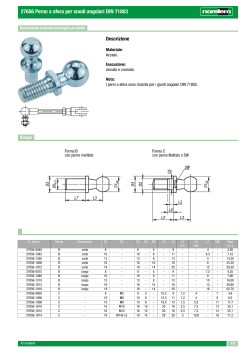 27656 Perno a sfera per snodi angolari DIN 71803