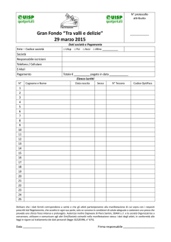 Gran Fondo &ldquo;Tra valli e delizie&rdquo; 29 marzo 2015