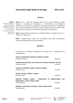 Dipartimento di giurisprudenza - Universit&agrave; degli Studi di Perugia