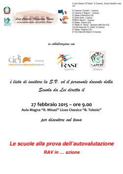 &egrave; lieta di invitare la S.V. ed il personale docente della Scuola da Lei