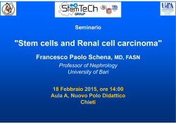 "Stem cells and Renal cell carcinoma"