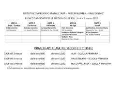 Elenco Candidati per elezioni RSU 2015