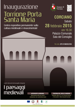 Inaugurazione Centro espositivo permanente sulla cultura