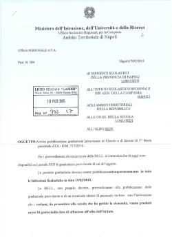graduatorie provvisorie 3 fascia ata