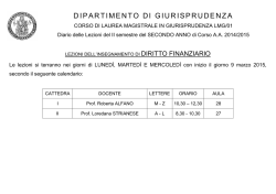 II anno - Giurisprudenza