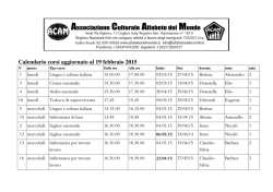 Scarica il calendario corsi - Associazione Culturale Alfabeto del