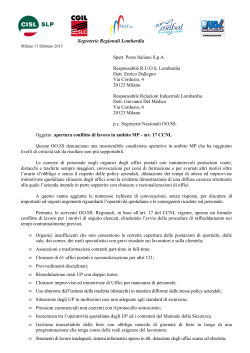 Leggi il documento - SLP Cisl Lombardia