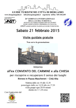 26.a Giornata Internazionale della Guida Turistica