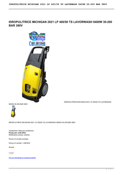 idropulitrice michigan 2021 lp 400/50 ts lavorwash