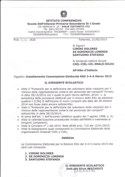 insediamento commissione elettorale