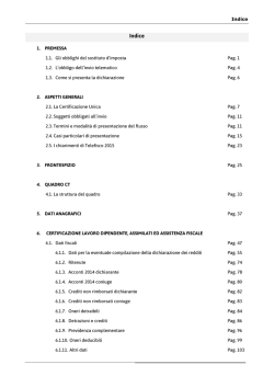 Certificazione Unica 2015