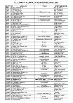 calendario regionale strada acsi piemonte 2015