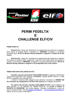 Fidelity e Premi - Scuderia Platini
