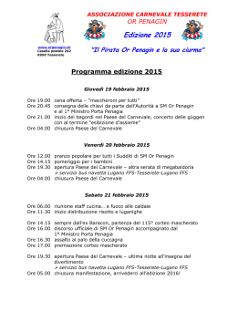 Programma edizione 2015