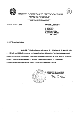 ISTITUTO C OMPRE NS I V0 "SA TTA &rdquo; CARBONIA