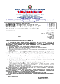 ISTITUTO D`ISTRUZIONE SECONDARIA SUPERIORE