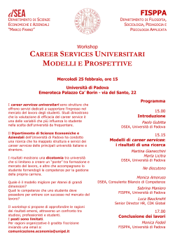 Programma - Università degli Studi di Padova