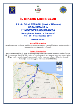 settembre - Bikers Lions Club