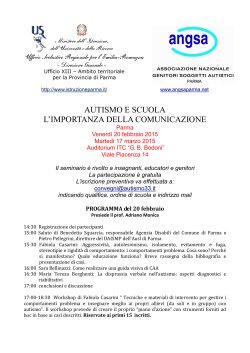 Programma del Seminario e modalità di iscrizione