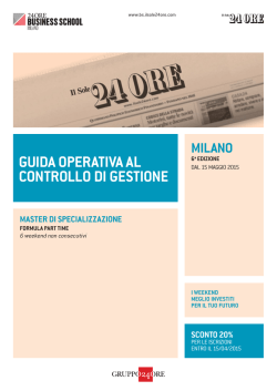 guida operativa al controllo di gestione - Business School