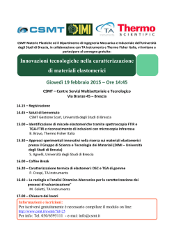 Innovazioni tecnologiche nella caratterizzazione di materiali